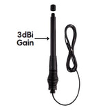 ANU1200 2-in-1 All-Terrain UHF CB Antenna for low/high gain (3dbi/6.5dbi)
