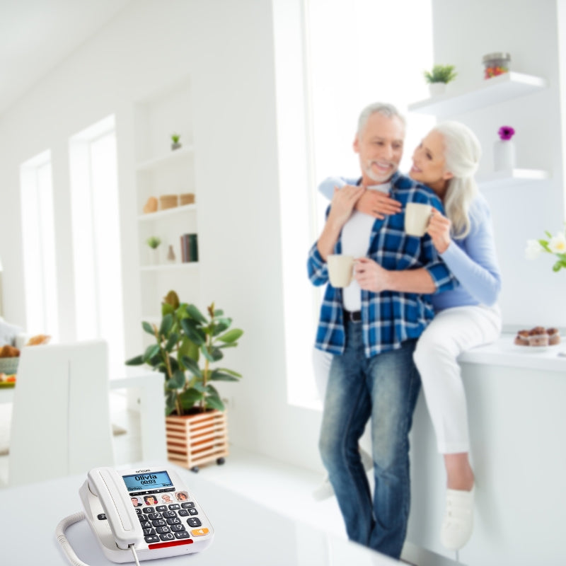 CARE920-2 Big Button Amplified Cordless Phone With Answering Machine Combo