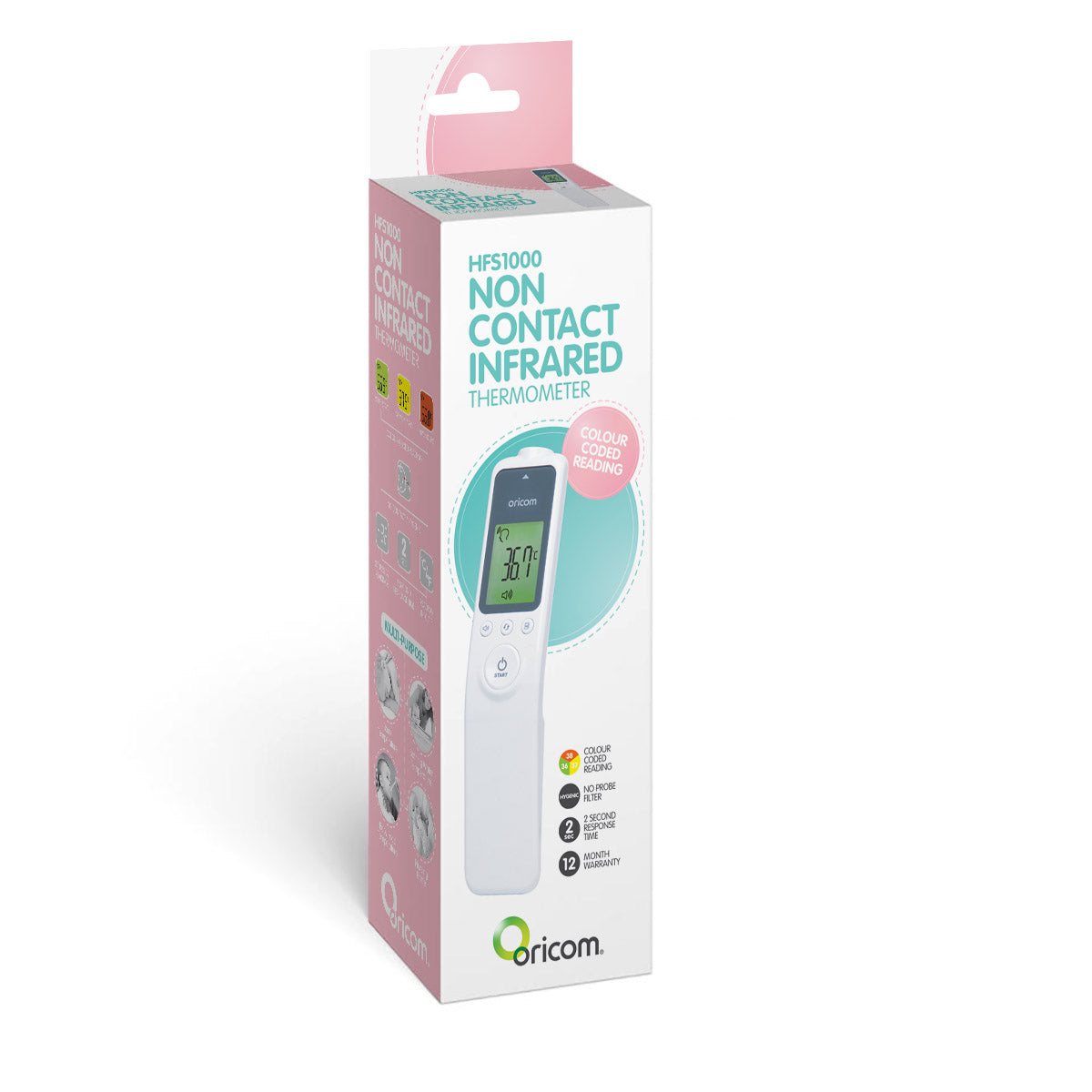 Oricom HFS1000 Giftbox Mockup Front