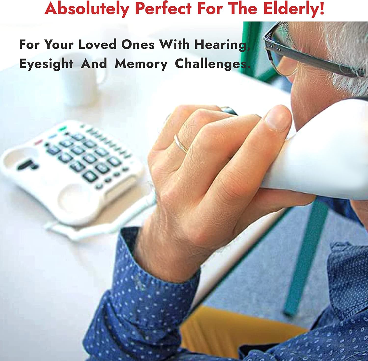 TP100WH Amplified Big Button Phone