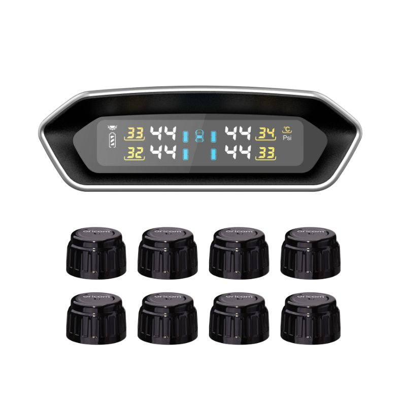 TPS10-8E Real Time Tyre Pressure Monitoring System Incl. 4 External Sensors