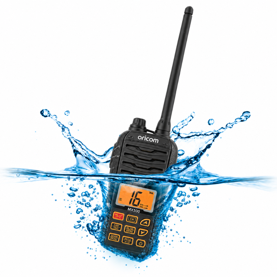 MX500 5 Watt VHF Marine Radio (Black)