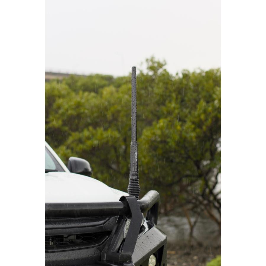 ANU916 3dBi UHF CB Antenna Detachable Fiberglass Whip with Heavy Duty Barrel Spring