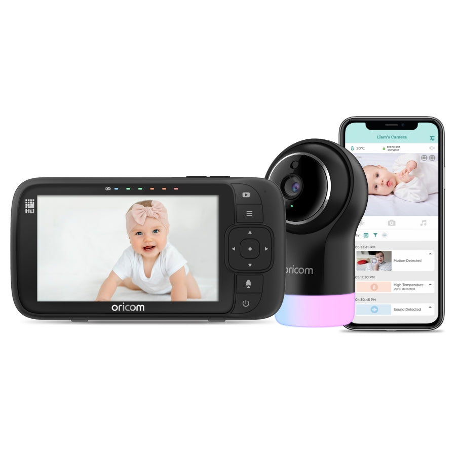 BS7VPOBH950BK Babysense7 + OBH950BK Smart HD Video Baby Monitor Value Pack