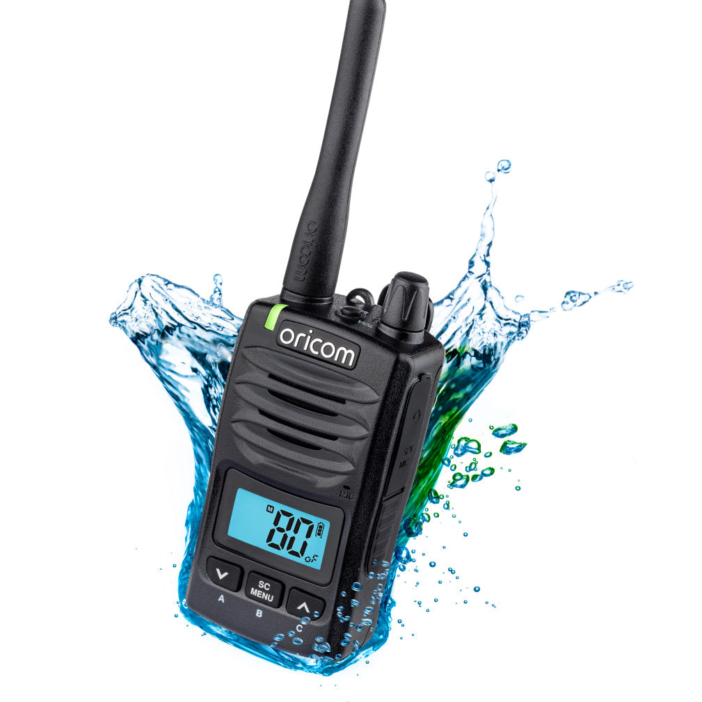 DTXTP600 5 Watt IP67 Waterproof Handheld UHF CB Radio Trade Pack (Twin Black Radios)