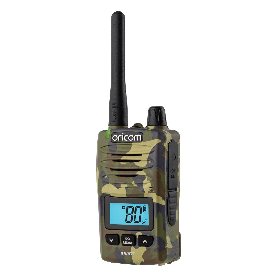 DTXTP600CAM 5 Watt IP67 Waterproof Handheld UHF CB Radio Trade Pack (Twin Camo Radios)