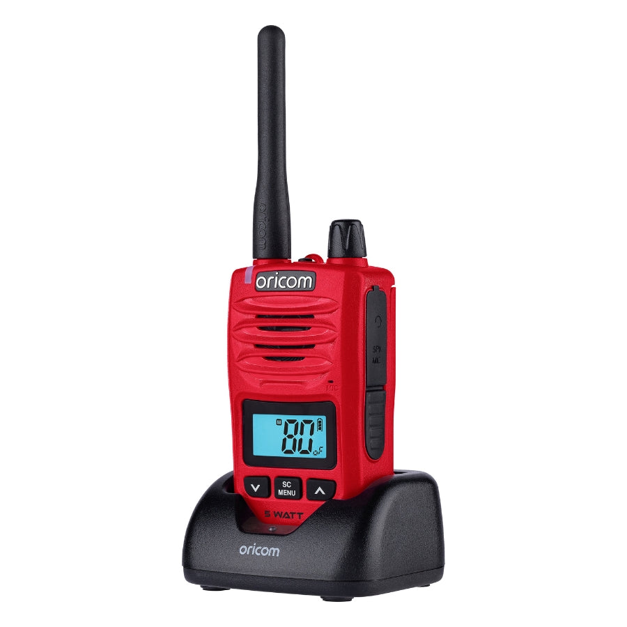 DTX650SRD IP67 5 Watt Handheld UHF CB Radio + BONUS Speaker Microphone (Red)