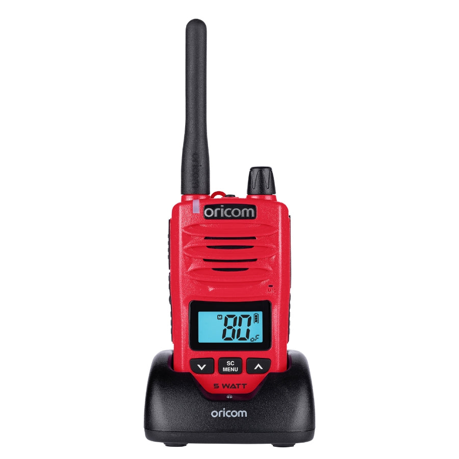 DTX650SRD IP67 5 Watt Handheld UHF CB Radio + BONUS Speaker Microphone (Red)