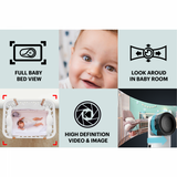 C525P-2 5" Smart HD Video Baby Monitor with + BONUS Motorised Pan-Tilt Camera