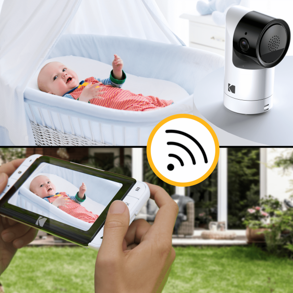 C525P-2 5" Smart HD Video Baby Monitor with + BONUS Motorised Pan-Tilt Camera