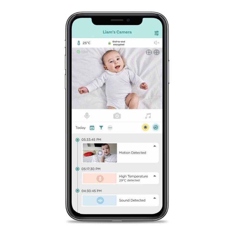 BS7VPOBH650AI Babysense7 + OBH650AI Smart HD Video Baby Monitor Value Pack