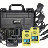 DTXTP600LME 5 Watt IP67 Waterproof Handheld UHF CB Radio Trade Pack (Twin Lime Radios)