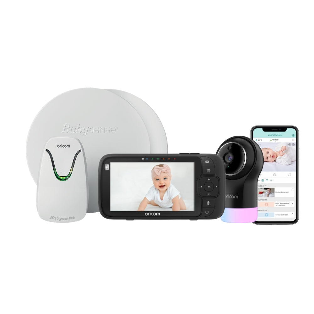 BS7VPOBH950BK Babysense7 + OBH950BK Smart HD Video Baby Monitor Value Pack