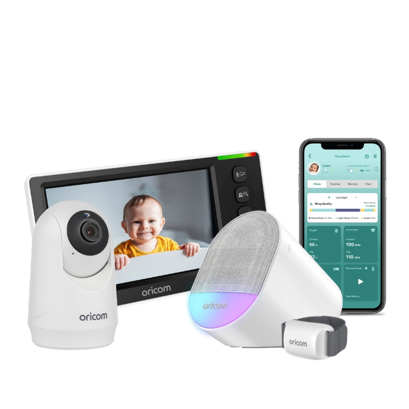 GPLUSVPSC430 4.3" Video Baby Monitor + OBHGPLUS Wearable Device