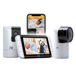 C525P-2 5" Smart HD Video Baby Monitor with + BONUS Motorised Pan-Tilt Camera