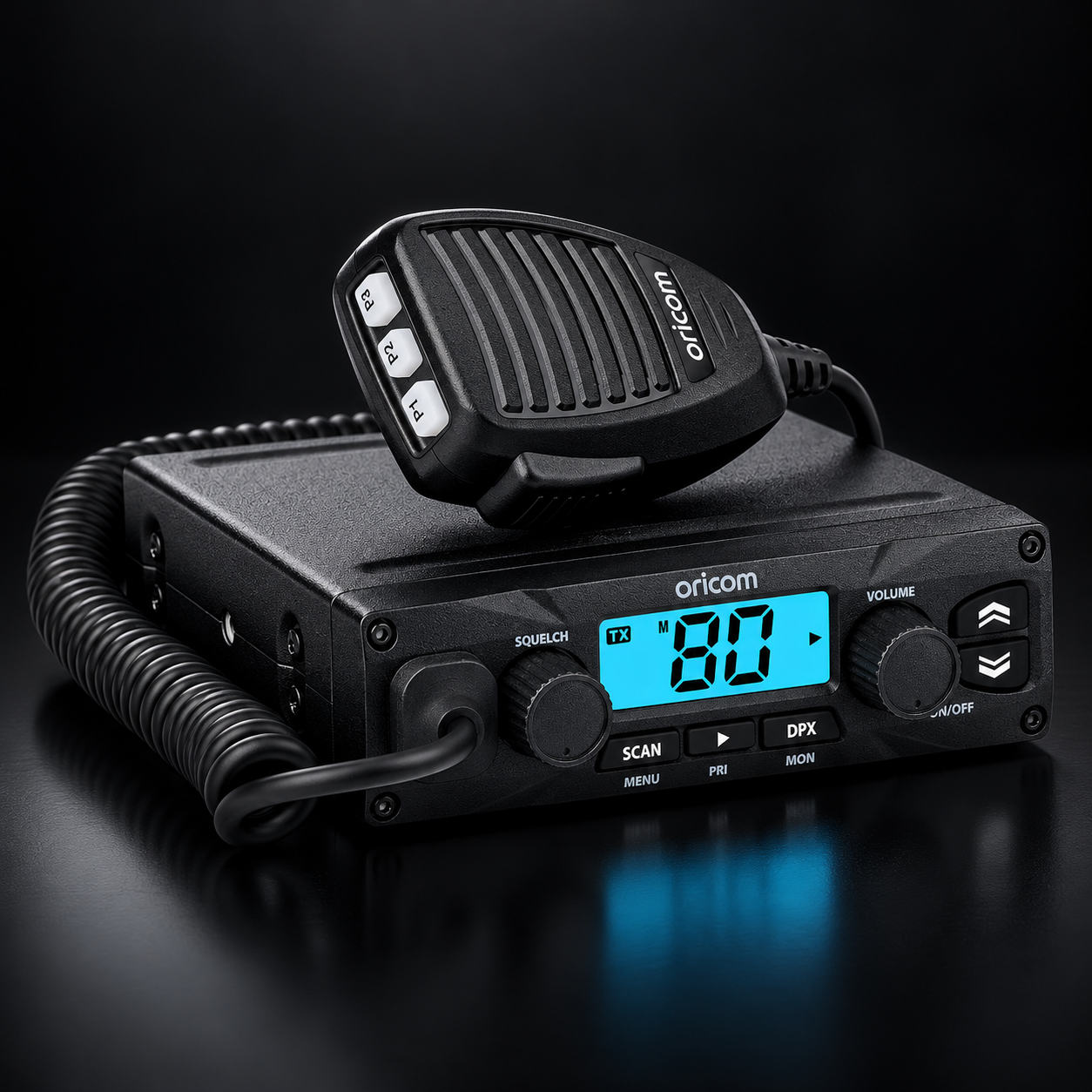 UHF025RA 5 Watt Fixed Mount UHF CB Radio  + 6.5dBi UHF CB Antenna