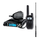 DTX4000AH - 5 Watt Dual Receive UHF CB Radio + 6.5dBi Antenna and 2 Watt Handheld Radio