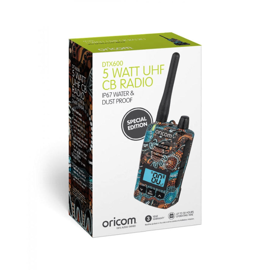 DTX650SWA IP67 5 Watt Handheld UHF CB Radio + BONUS Speaker Microphone (Walkabout)