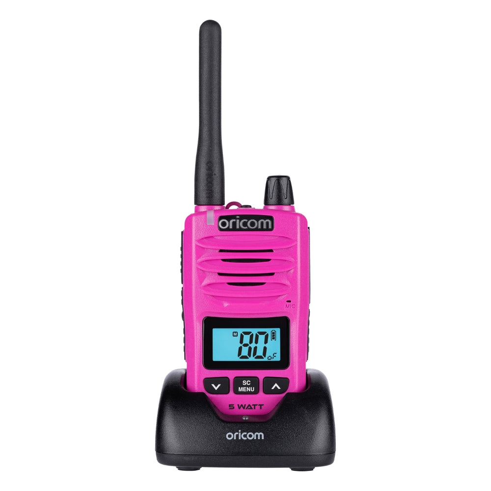 DTX600PNK Waterproof IP67 5 Watt Handheld UHF CB Radio (Pink)