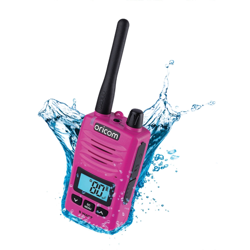 DTX600PNK Waterproof IP67 5 Watt Handheld UHF CB Radio (Pink)