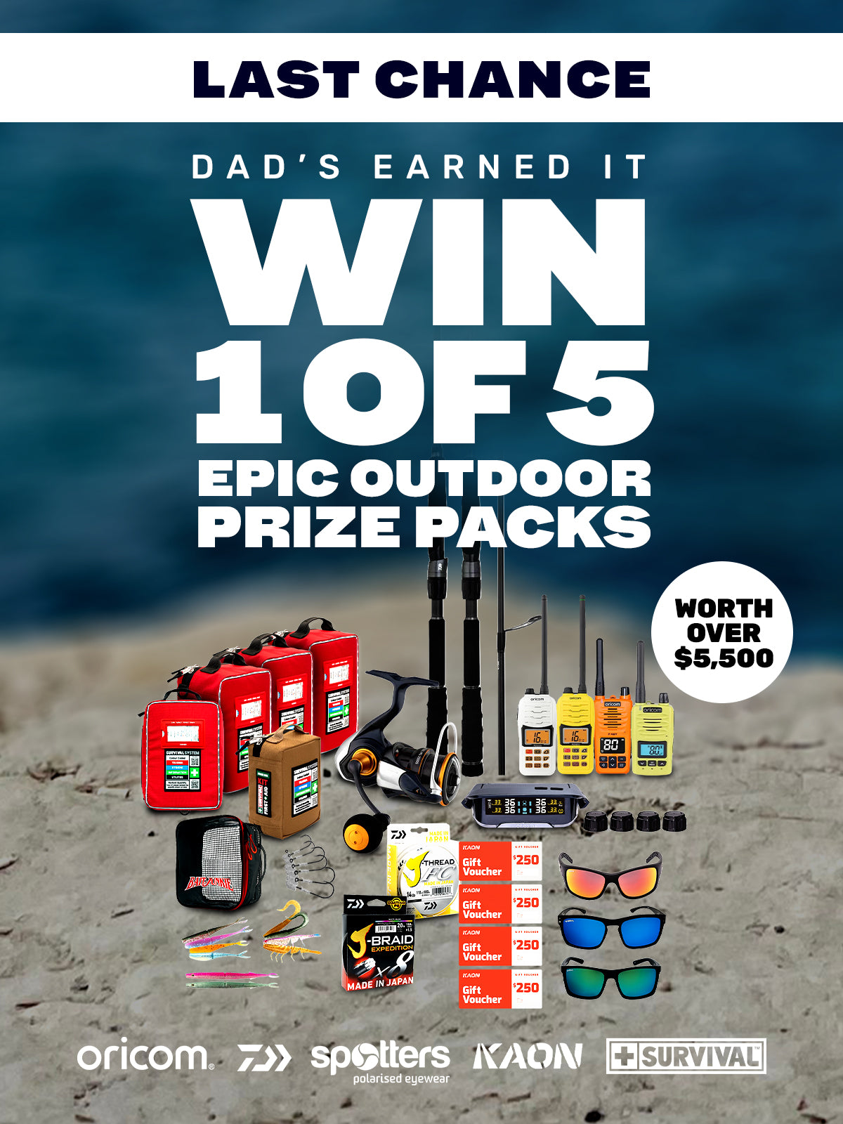 Dad's Earned It - Father's Day Outdoors Giveaway