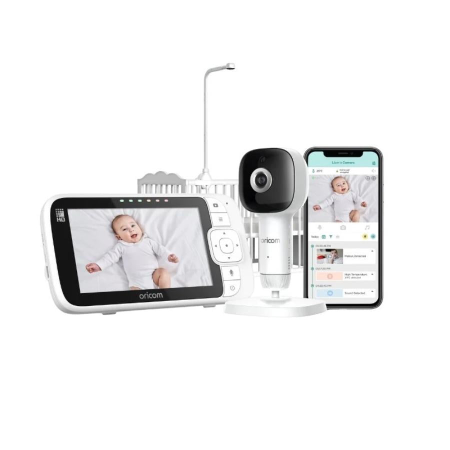 OBH650AIVP02SD 5" Smart AI Video Baby Monitor and Duck Bath Thermometer Bundle