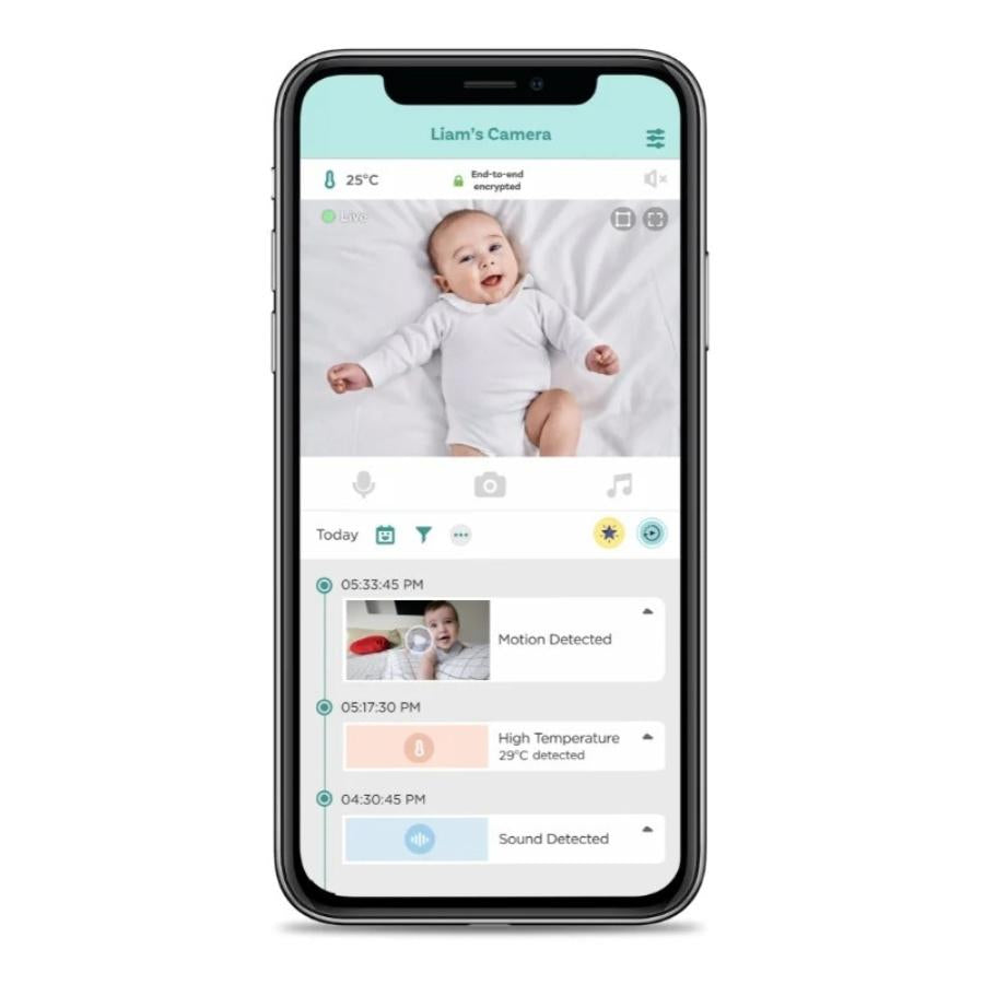 OBH650AIVP02SD 5" Smart AI Video Baby Monitor and Duck Bath Thermometer Bundle