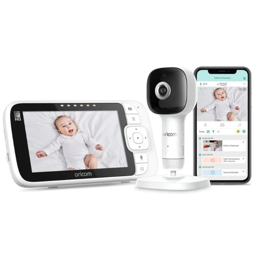 OBH650AIVP02SD 5" Smart AI Video Baby Monitor and Duck Bath Thermometer Bundle