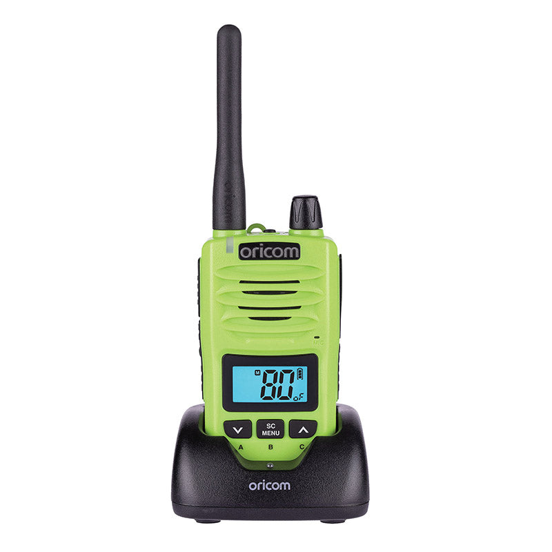 DTX650SLME IP67 5 Watt Handheld UHF CB Radio + BONUS Speaker Microphone (Lime)
