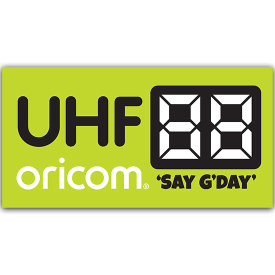 1UHFCHSTICKER UHF Channel Sticker