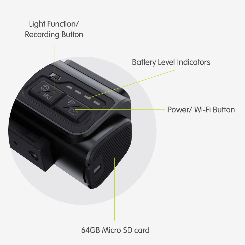 WBCR Wireless Bike Camera with Continuous Recording