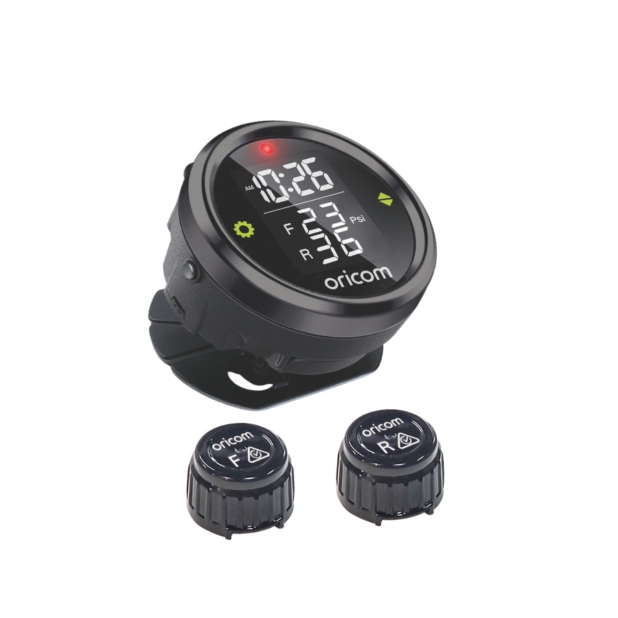 TPMC-2E Tyre Pressure Monitoring System for Motorcycles Incl. 2 External Sensors