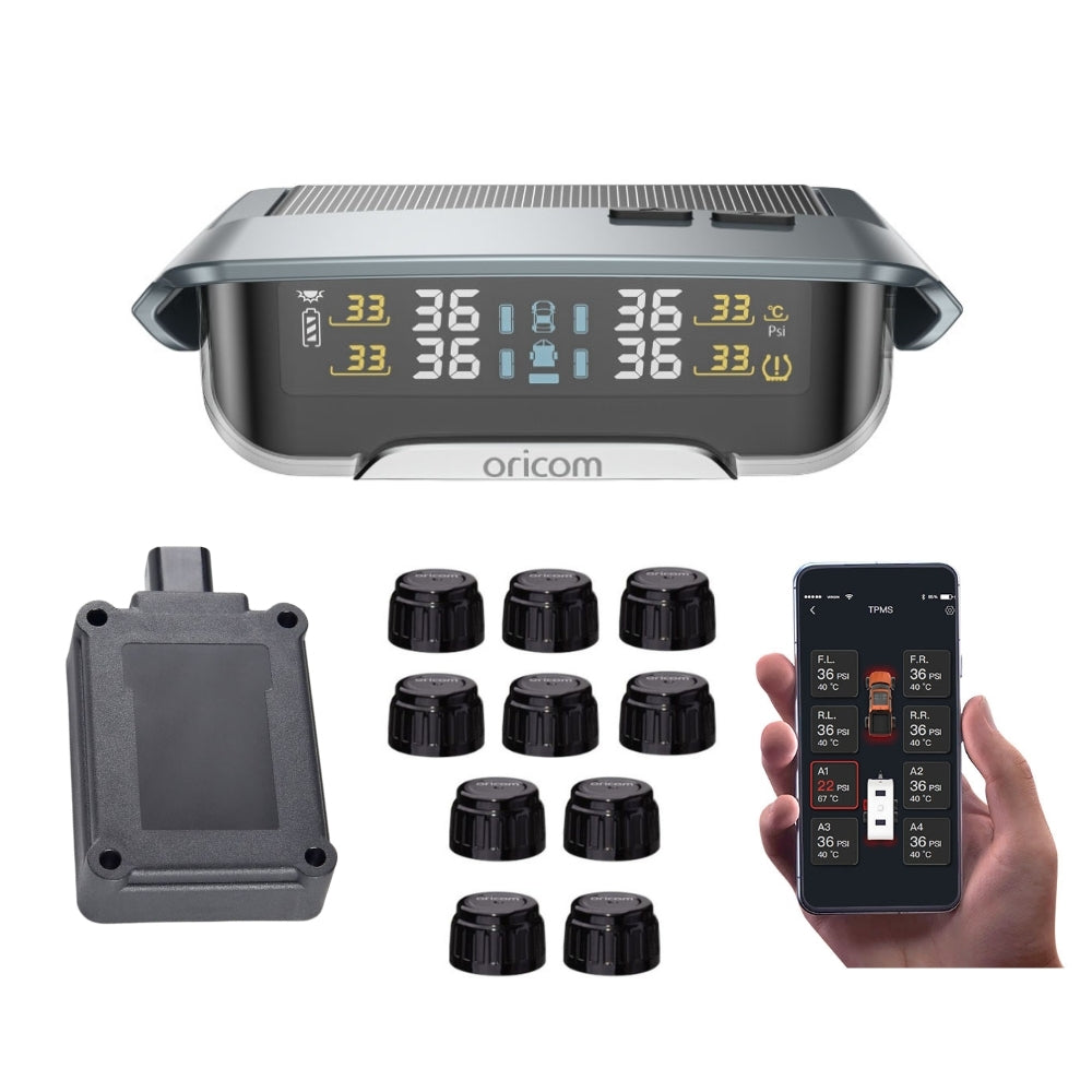 TPMS10-10ER TPMS Incl. 10 External Sensors with APP Control Settings + Repeater Value Pack