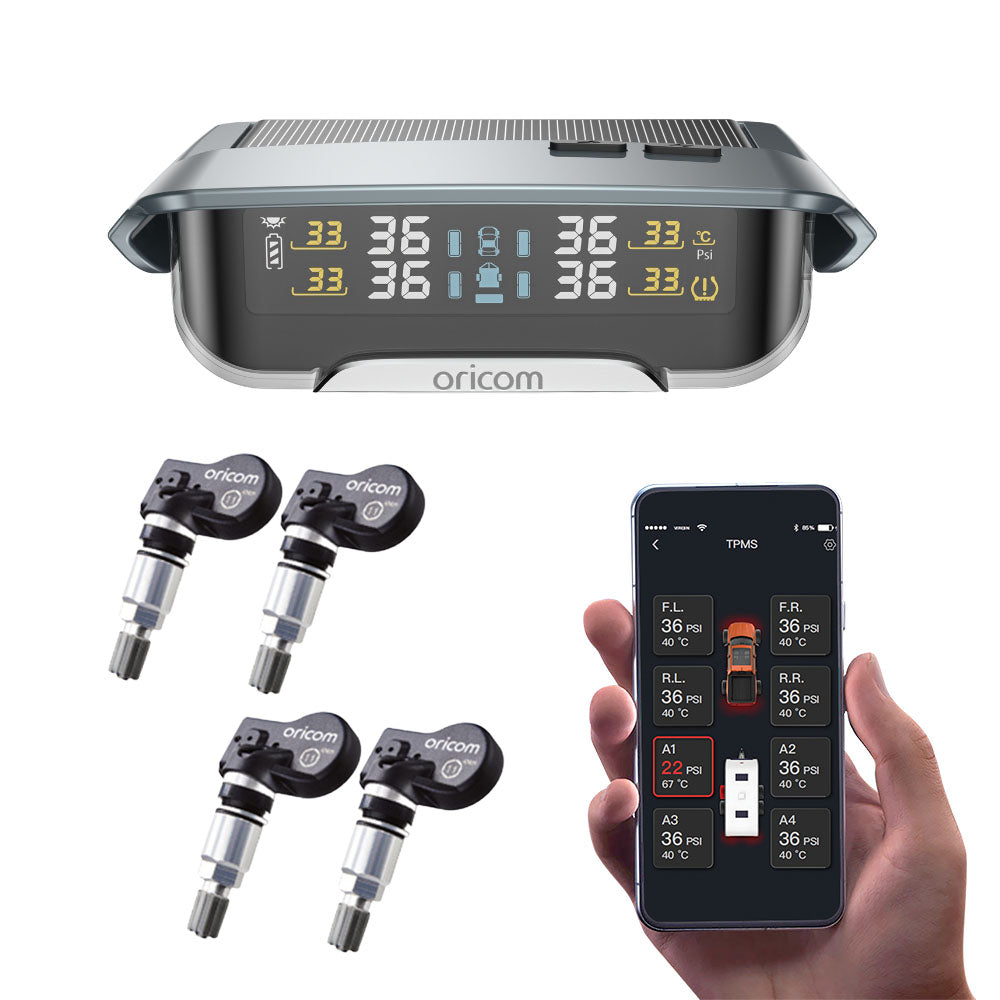 TPMS10-4I Tyre Pressure Monitoring System Incl. 4 Internal Sensors & APP Functionality