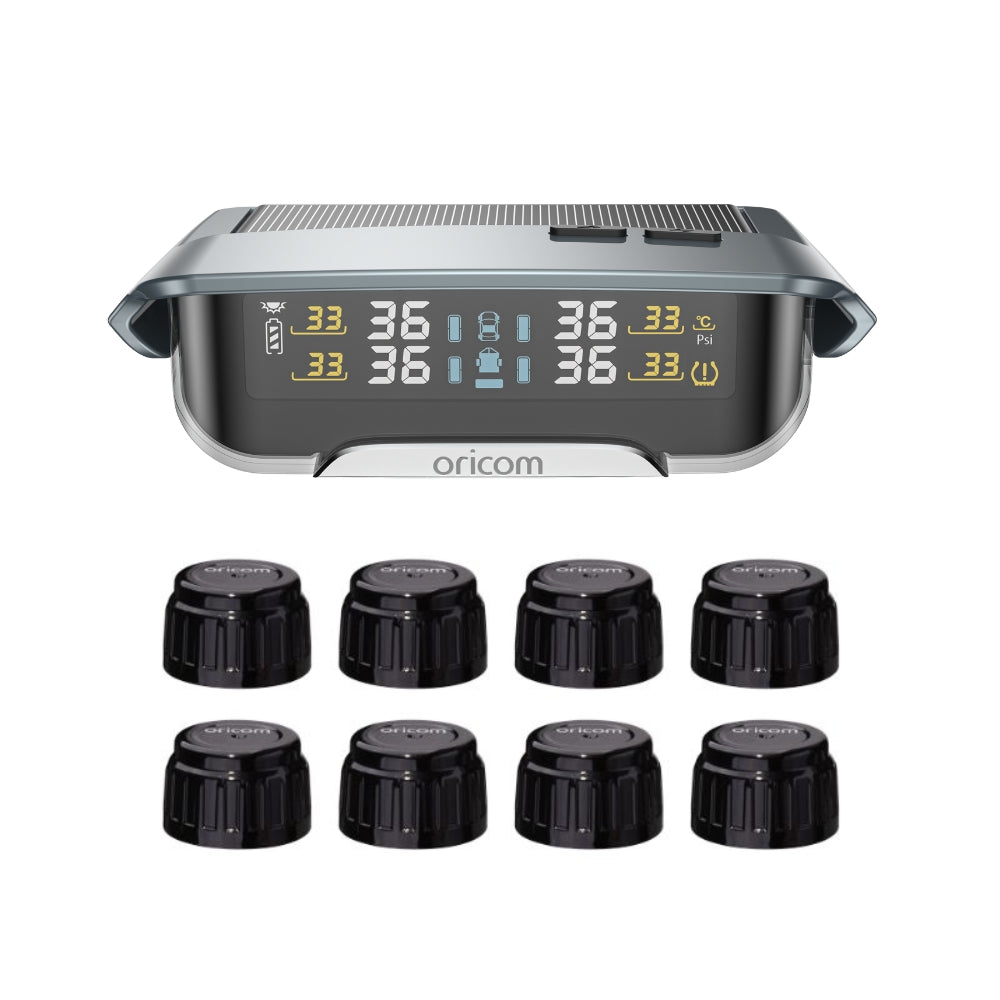 TPMS10-8E Tyre Pressure Monitoring System Incl. 8 External Sensors & APP Functionality