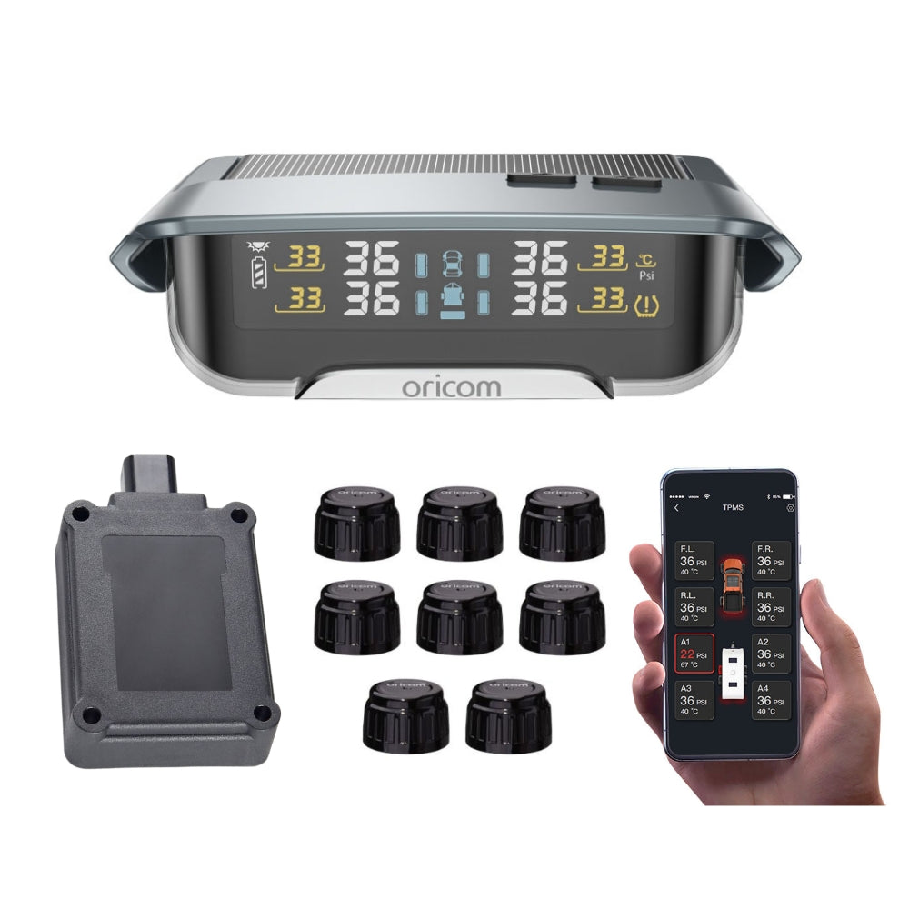 TPMS10-8ER TPMS Incl. 8 External Sensors with APP Control Settings + Repeater Value Pack