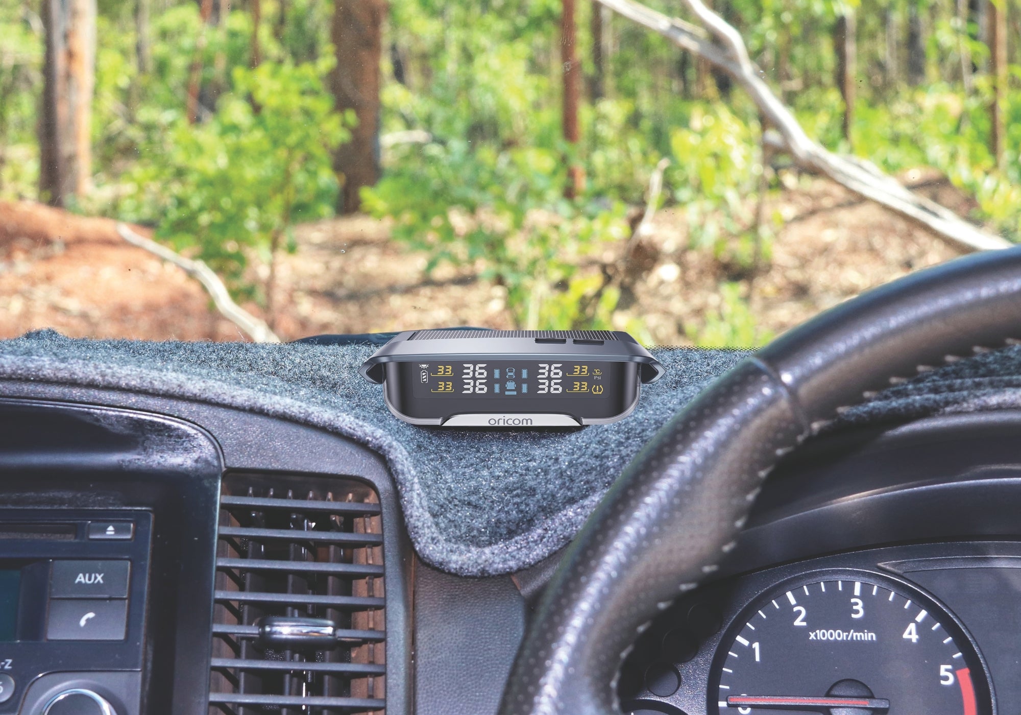 TPMS10-8E Tyre Pressure Monitoring System Incl. 8 External Sensors with APP Control Settings