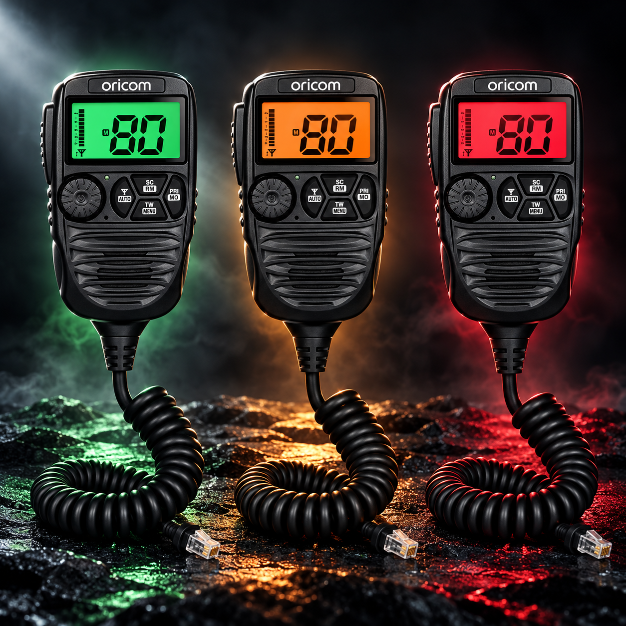 3 Colour Backlit Display