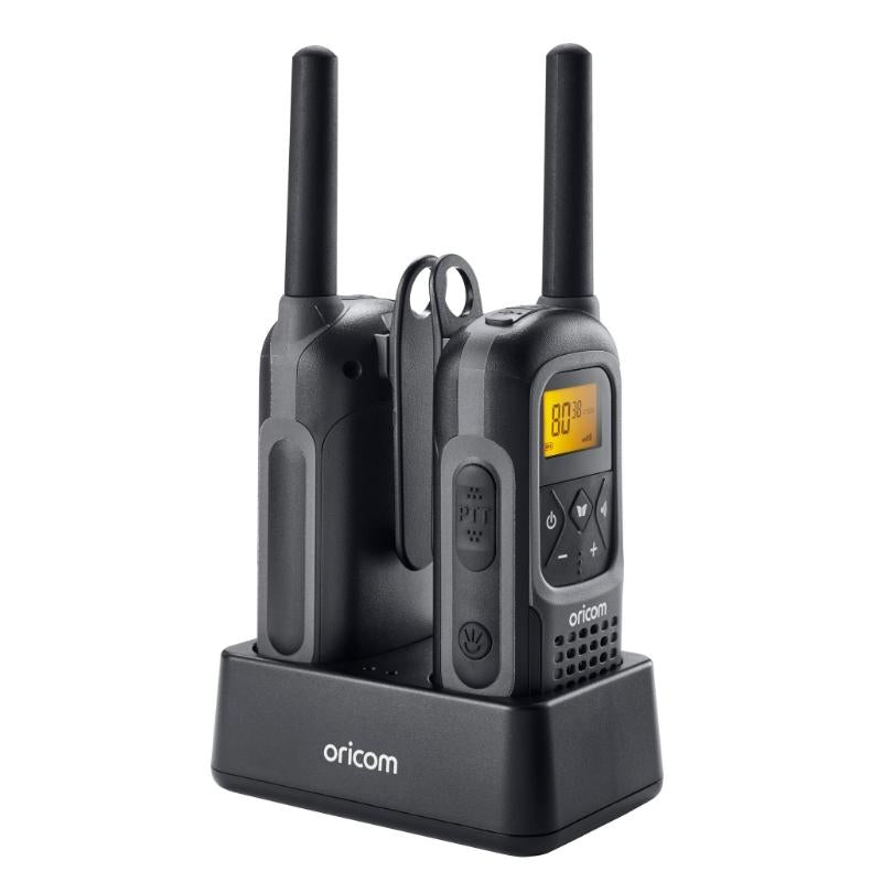 UHF2500-2GR Handheld 2 Watt Waterproof UHF CB Radio Twin Pack (Grey)