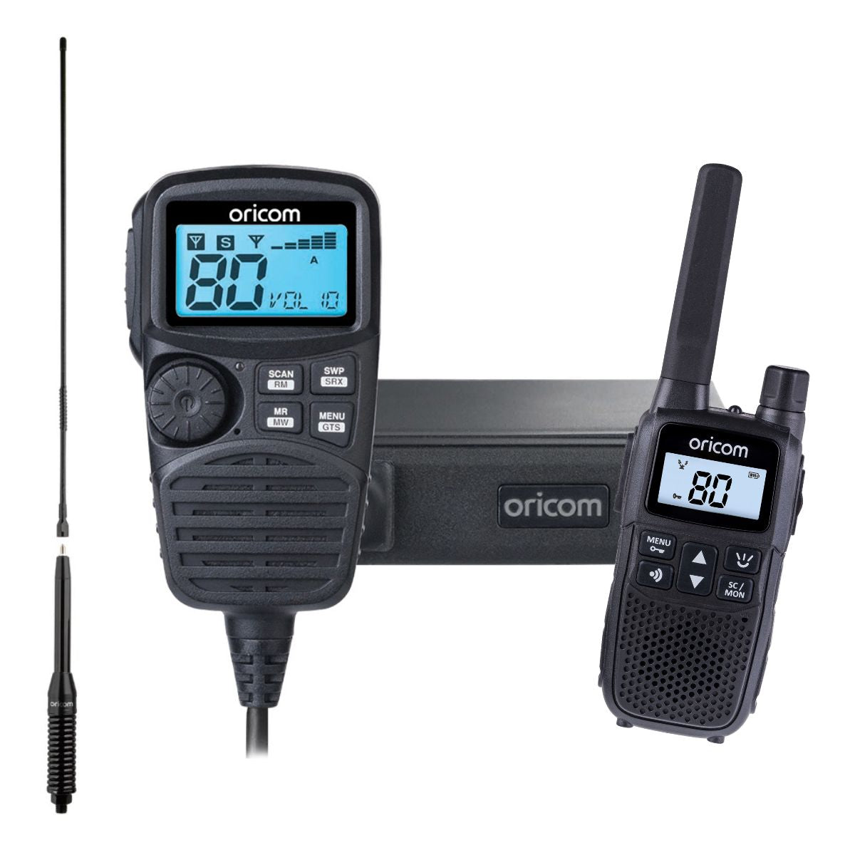 UHF350DRAH - Dual Receive UHF CB Radio + Handheld Value Pack