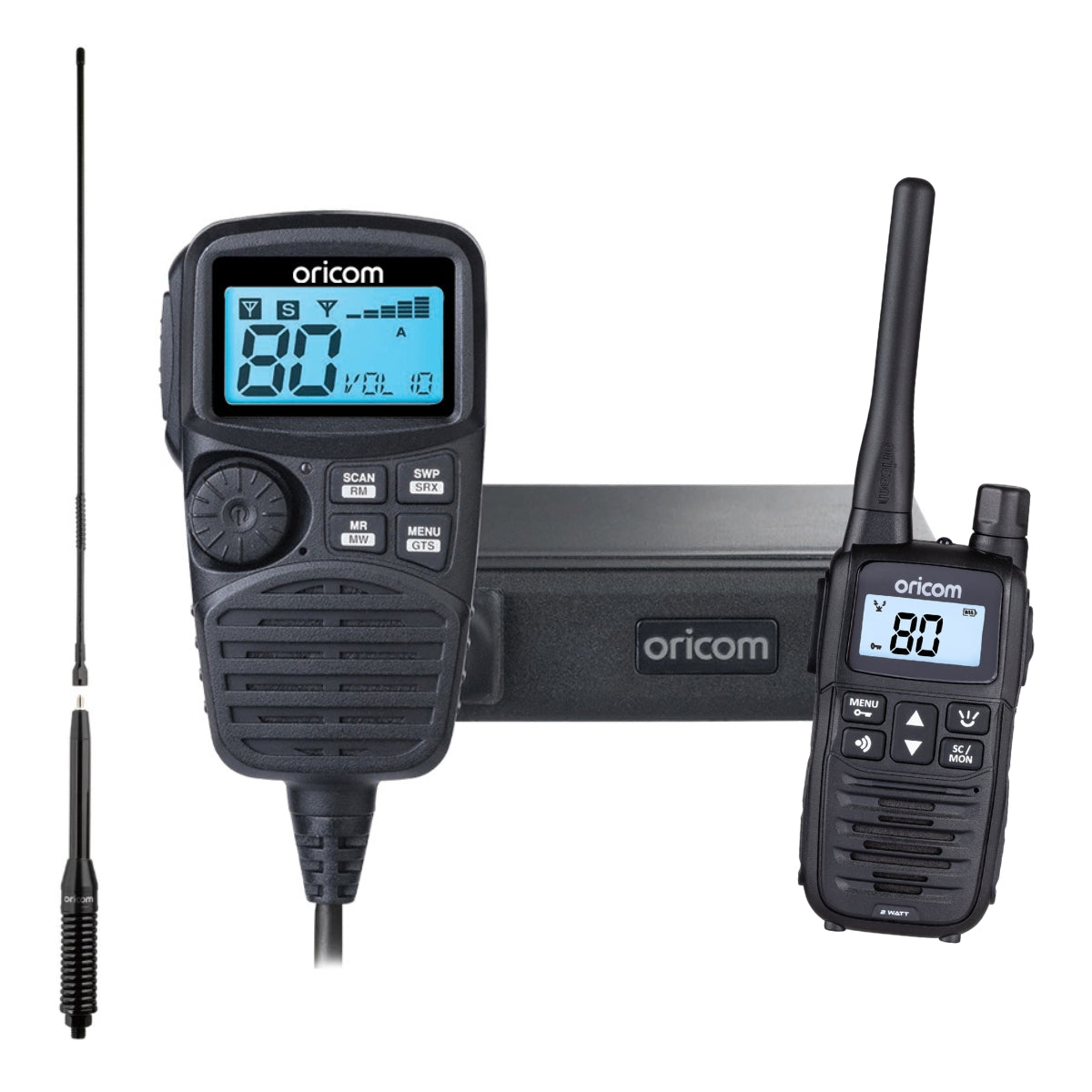 UHF350DRAH - Dual Receive UHF CB Radio + Handheld Value Pack