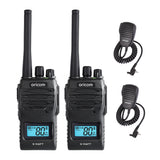 UHF5400BK-2 Twin Pack 5 Watt Handheld UHF CB Radio + Speaker Microphones x2