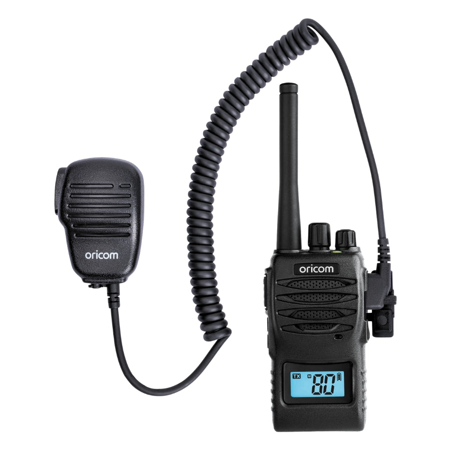UHF5400BK-SPK 5 Watt Handheld UHF CB Radio + Speaker Microphone