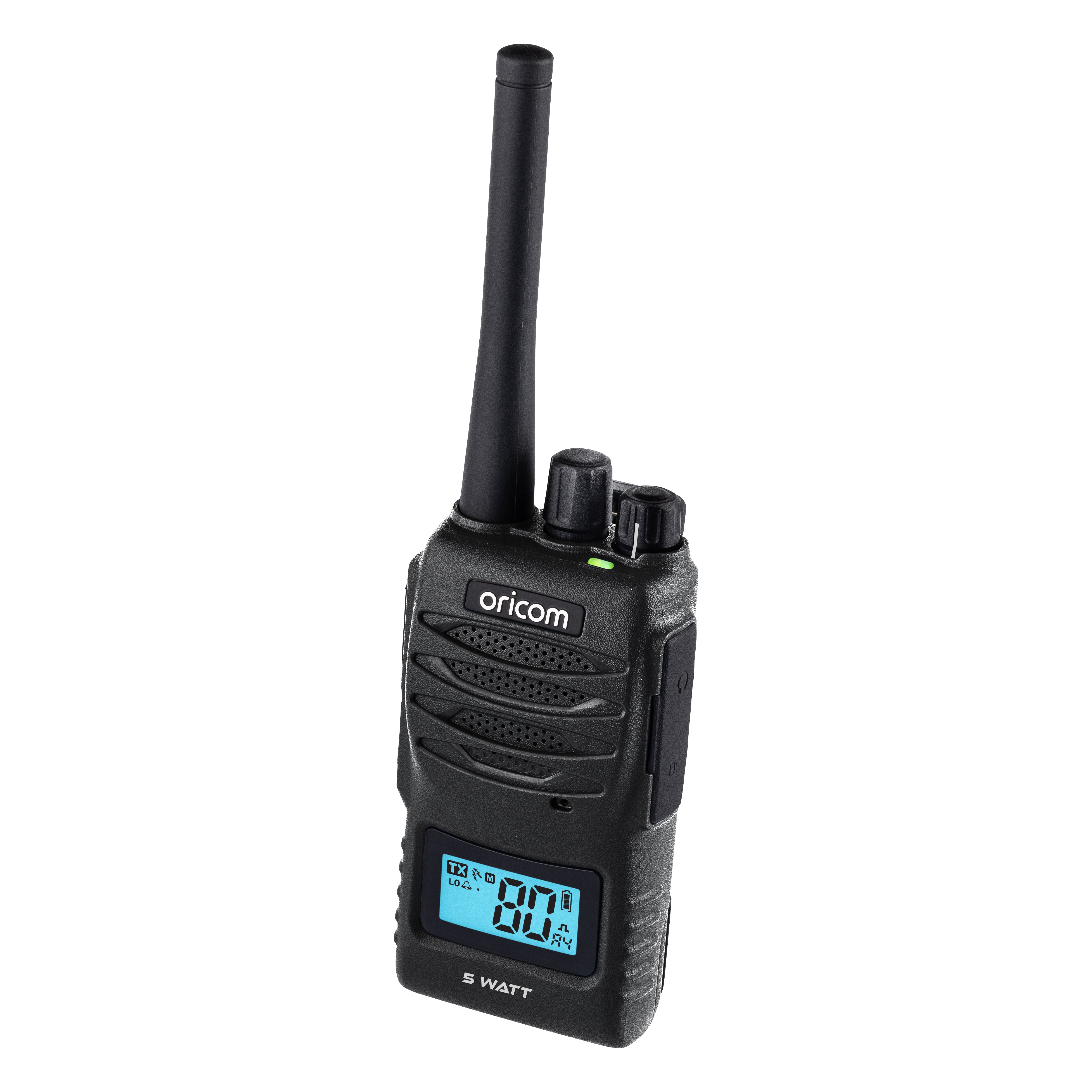 UHF5400BK-2 Twin Pack 5 Watt Handheld UHF CB Radio + Speaker Microphones x2