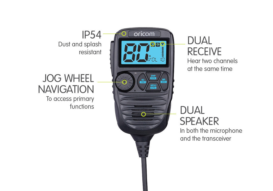 DTX4200XPNK Dual Recieve UHF CB Radio Bundle Pack