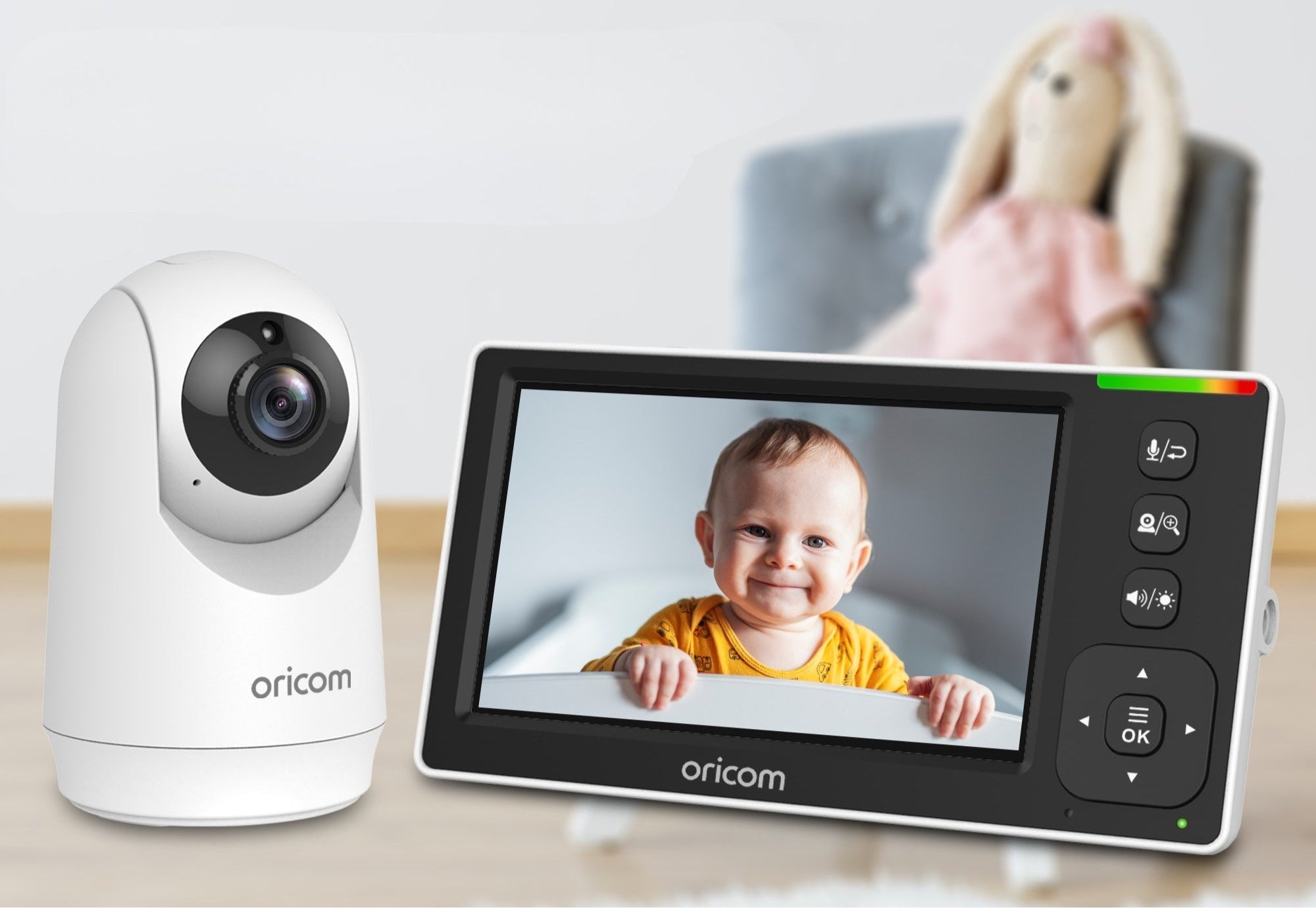 SC430 4.3" Video Baby Monitor With Motorised Pan-Tilt Camera