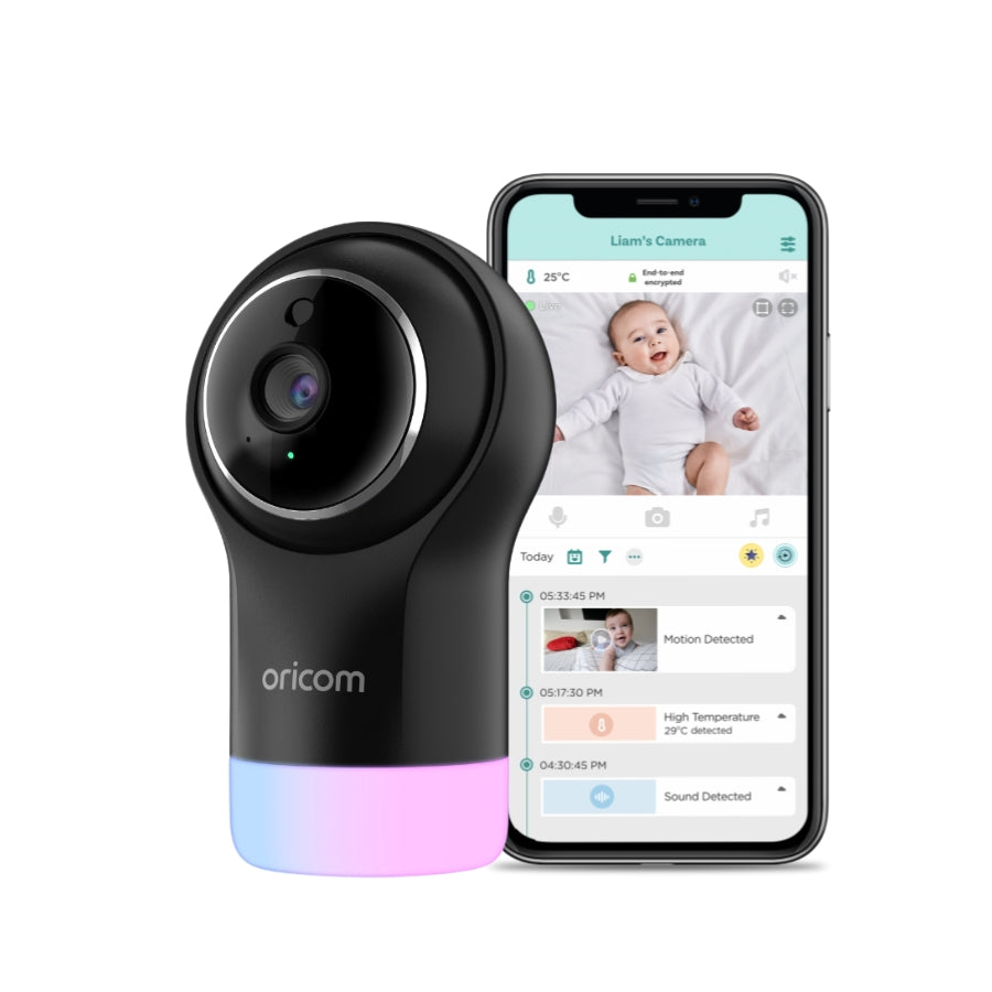 CU950BK Black Smart HD Video Baby Monitor with Motorised Camera