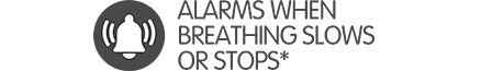Alarm when Breathing Slows or Stops