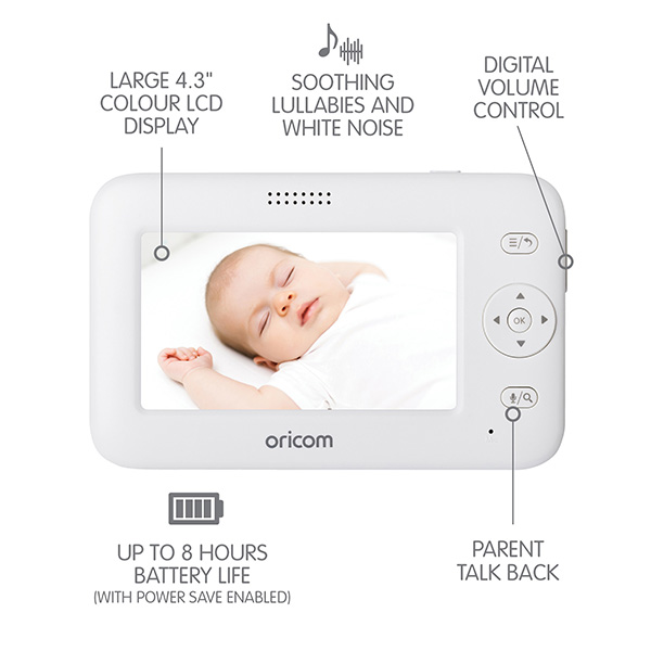 Secure740 4.3″ Digital Video Baby Monitor