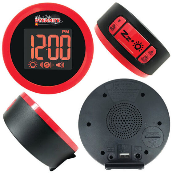 WNS80 Wake ‘N’ Shake Loud Alarm Clock with Shaker 1